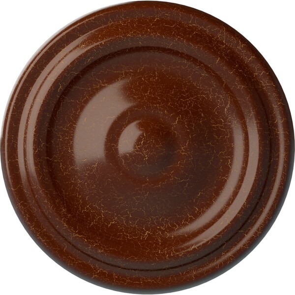 Ekena Millwork Maria Ceiling Medallion (Fits Canopies up to 1 3/4"), 9 5/8"OD x 1 1/8"P, Burnished Mahogany Crackle CM09MABMC - main